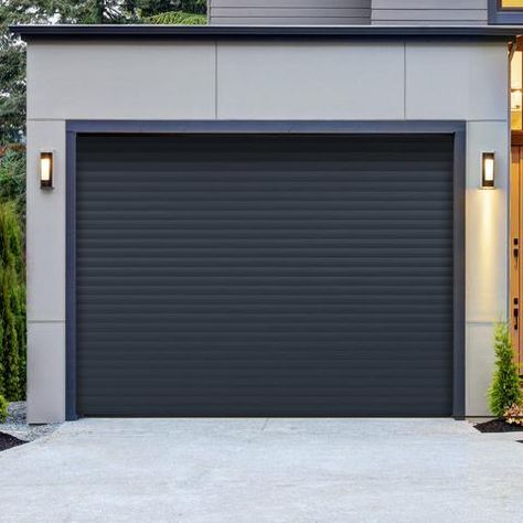 Electric Roller Garage Doors, Electric Garage Door, Roller Garage Doors, Garage Roller Doors, Grey Garage Door, Carport Door, Extra Garage, Grey Garage Doors, Black Garage Door