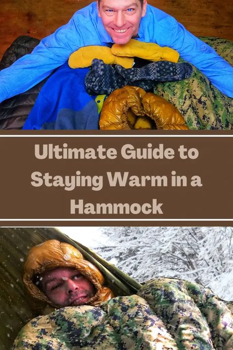 Ultimate Guide to Hammock Camping in Cold Weather - The Real Outdoors Camping Cold Weather, Mountain Hammock, Camping In Cold Weather, Camping In Winter, Sleeping In A Hammock, Winter Hammock Camping, Hiking Hammock, Hammock Camping Gear, Hammock Tarp