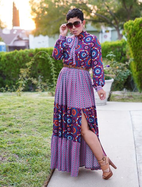 DIY MIXED PRINT DRESS AND HAPPY BIRTHDAY TO ME! | Mimi G Style Mimi G Style, Mimi G, Mixed Print Dress, Mixed Prints, Home Decor Style, Tutorials Diy, Boho Fashion Bohemian, Happy Birthday To Me, Mixing Prints