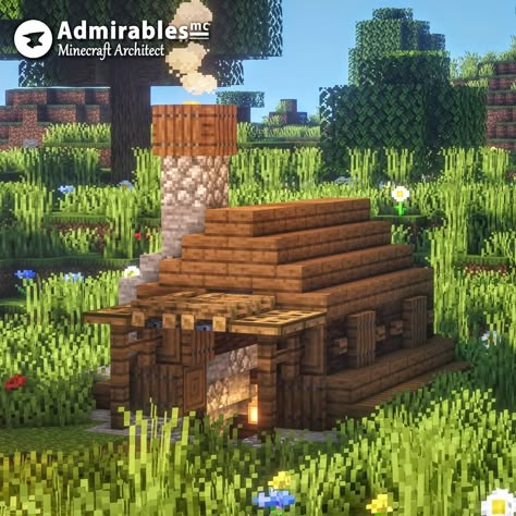 Admirable Peasant | Minecraft on Instagram: “Tent-bunker home. A new Idea of mine. I hope you like it ; ) --------------------------------------- Follow @admirables_mc  Follow…” Minecraft Tent, Minecraft Interior Design, Bangunan Minecraft, Minecraft House Plans, Minecraft Farm, Minecraft Cottage, Easy Minecraft Houses, Minecraft Medieval, Cool Minecraft Houses