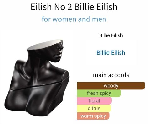 Billie Eilish Eilish No 2 perfume accords Eilish No.2, Eilish 2 Perfume, Billie Eilish Perfume Layering Combo, Billie Eilish Parfum, Eilish Perfume, Billie Elish Parfum, Billie Eilish Fragrance, Billie Eilish Perfume, Billie Eilish Perfume No.2 Aesthetic