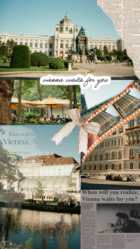 Vienna, austria, collage inspo Austria Aesthetic, Vienna Aesthetic, Vienna Waits For You, Vienna Travel, Austria Travel, Vienna Austria, Travel Aesthetic, Vienna, Austria