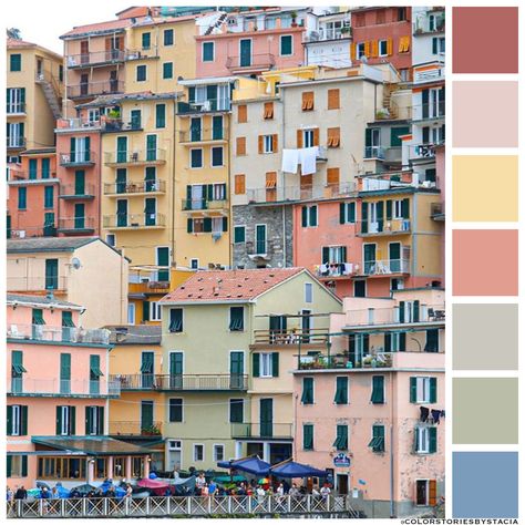 Terra Cotta + Pesto Palette of Cinque Terre⁠ ✨ 📷: @manderc0mmander Color Story, Color Stories, Terra Cotta, Pesto, Fashion Art, Art Home, Color Palette, Prince, Building