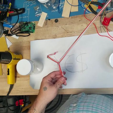 Forge Your Own Neon Signs With EL Wire | Hackaday Diy Neon Sign El Wire, El Wire, Neon Sign, Neon Signs, Neon, Signs