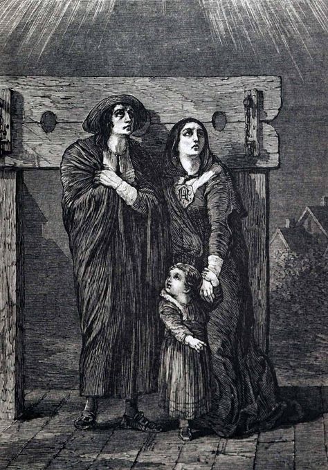 Arthur Dimmesdale, Hester Prynne, and Pearl on the platform, seeing the light in the night sky. From Chapter 12 of the 1878 edition of 'The Scarlet Letter' Hester Prynne, Ap Lang, Scarlet Letter, The Scarlet Letter, Nathaniel Hawthorne, Creepy Images, Christian Journaling, Pottery Crafts, Junior Year