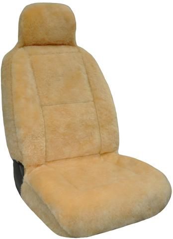 Eurow Sheepskin Seat Cover New XL Design Premium Pelt - Champagne Sheepskin Car Seat Covers, Sheepskin Chair, Bucket Seat Covers, Retail Bag, Air Bags, Leather Seat Covers, Car Seat Cover, Bucket Seats, Simple Bags