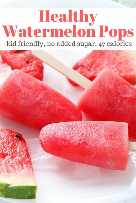 Watermelon Popsicles Recipe, Homemade Fruit Popsicles, Healthy Popsicle Recipes, Watermelon Pops, Ice Pop Recipes, Watermelon Popsicles, Healthy Popsicles, Slender Kitchen, Decorações Com Comidas