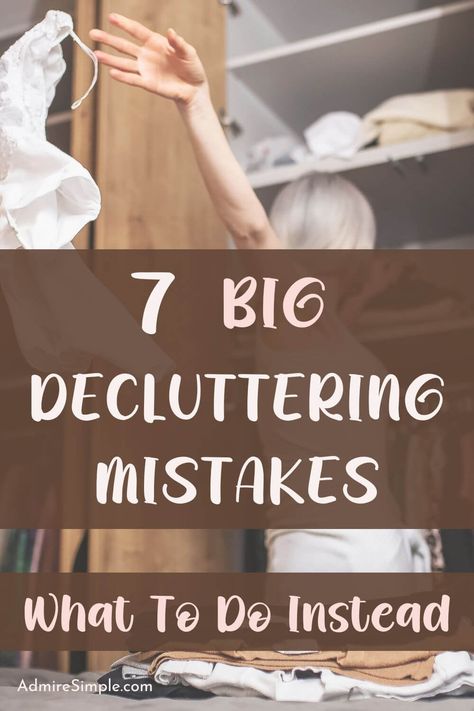 Are you tired of clutter? Here are the decluttering tips and inspiration to help you keep clutter under control and enjoy a clutter-free life. If you keep decluttering but do not see any progress, check out how to declutter for a clutter-free home. Stop making these decluttering mistakes when decluttering your home. How To Declutter Your Life, Down Sizing Home Tips Declutter, How To Declutter Your Home, Declutter Life, Declutter List, Clutter Bug, Declutter Help, Decluttering Home, Getting Rid Of Stuff