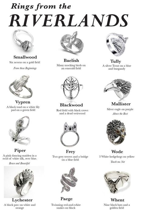 Game of thrones rings. The Riverlands, A Game Of Clothes, Game Of Clothes, Game Of Thrones Jewelry, Game Of Thrones 3, Got Game Of Thrones, Fire And Blood, Song Of Ice And Fire, Hbo Game Of Thrones