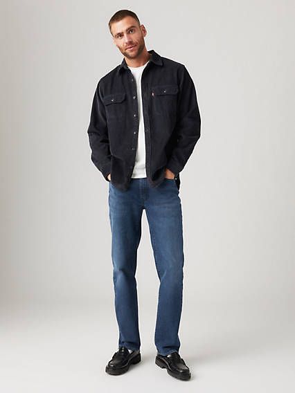 Looking for a fit that's not too relaxed and not too straight? You're in luck;our 514™ Straight hits that sweet spot. With their versatile, streamlined silhouette, they'll look just as good with a tee as they do with a button-up shirt. Classic straight-fit jeans Versatile and comfortable jeans that sit low on the waist Designed for medium and athletic builds Made with Levi’s® Flex Eco Performance: our advanced stretch technology engineered for maximum flex and comfort We made this garment with TENCEL™ Lyocell, a soft fiber sourced from wood. TENCEL™ is a trademark of Lenzing AG. Mens Jeans Outfit, Levi 505, Straight Leg Jeans Outfits, Levis Outfit, Jeans Outfit Men, Levis 514, Jeans Outfits, Mens Fashion Jeans, Comfortable Jeans