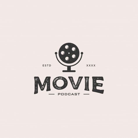 Movie Podcast Logo, Movie Icon Aesthetic Logo, Movie Icon Logo, Podcast Logo Aesthetic, Podcast Aesthetic Logo, Artist Development, Podcast Inspiration, Podcast Design, Podcast Advertising