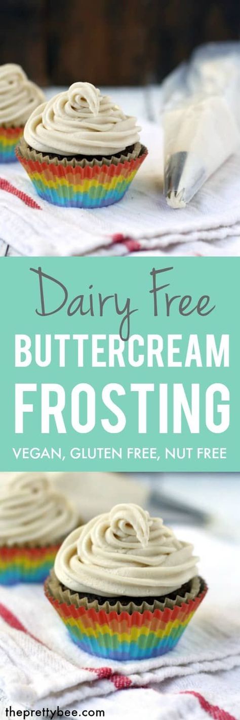 Dairy Free Buttercream Frosting, Icing For Piping, Paleo Icing, Eoe Recipes, Eoe Diet, Vegan Hacks, Dairy Free Buttercream, Dessert Birthday, Df Recipes