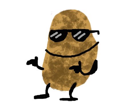 Potatoes Drawing, Potato Drawing, Tiny Potato, Hello November, Png Free Download, Internet Funny, Potato Chips, Transparent Png, Cute Icons