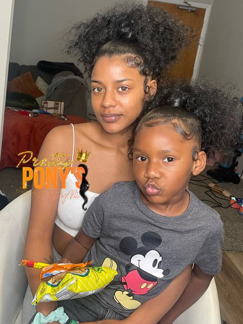 mommy & me ponytails Mommy And Me, The Crown, Hair Styles, Hair, Quick Saves