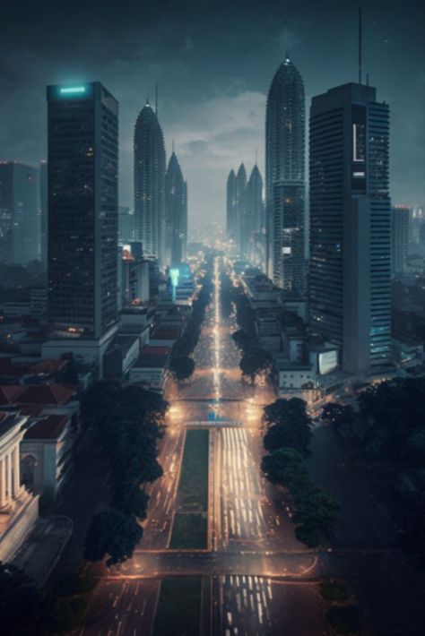 #modern #city Fantasy Modern City, Fantasy City Modern, Modern Fantasy City, Fae Romance, Fantasy Ideas, City Of God, Anime City, Fantasy City, Modern Fantasy