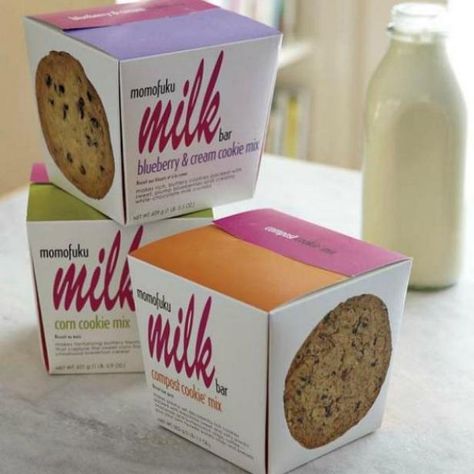 Momofuku Milk Bar Cookie Mixes | Devour | Cooking Channel Cookie Mix Packaging, Momofuku Cookies, Compost Cookies, Momofuku Milk Bar, Milk Bar, Baking Mixes, Cooking Channel, Baking Mix, Cookie Mix