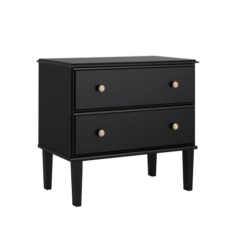 PRICES MAY VARY. ASSEMBLED DIMENSIONS & WEIGHT- Night stand 16"D x 27.75"W x 25"H, Total weight- 40 lbs., All pieces arrive ready to assemble in 1 Box EXPERTLY CRAFTED STYLISH BEDSIDE TABLE- Tall nightstand features 2 drawers and a sturdy top that holds up to 25 pounds, all in a lustrous black finish DURABLE MATERIAL FOR LONG TERM USE- Bedroom furniture is constructed from non-toxic (CARB 2 Compliant), laminated composite woods with a sturdy medium-density fiberboard backer for added strength- s Black Nightstand Bedroom, Used Bedroom Furniture, Bedroom End Table, Bedside Table Black, Tall Bedside Table, Nightstand Black, Chic Nightstand, Tall Nightstands, Black Nightstand