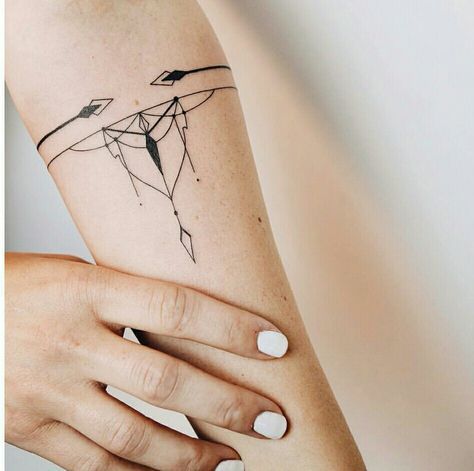 New idea                                                                                                                                                                                 More                                                                                                                                                                                 Más Arrow Tattoo, Band Tattoo, Arm Band, Band, Bracelet, Tattoos