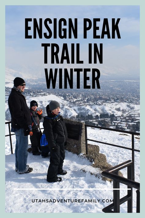 Ensign Peak in Winter - This is a great family hike in the winter and you can sled down!  -Utah's Adventure Family Utah Winter, Family Hike, Utah Adventures, Adventure Family, Take It Slow, Family Hiking, Family Friendly Activities, Capitol Building, Winter Hiking