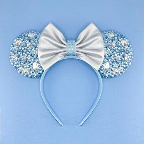 Mickey Ears Headband, Disney Mickey Ears, Mermaid Shell, Cinderella Disney, Purple Sparkle, Mickey Mouse Ears, Ears Headband, Pink Sparkle, Blue Sparkles