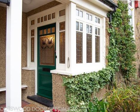 Angled Front Door Entrance, Edwardian Porch, Closed Porch, Porch Designs Uk, Corner Porch, Closed In Porch, Porch Enclosure, Small House Extensions, Extension Inspiration