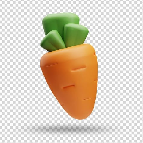 Carrot Illustration, Steampunk Font, 3d Illustration Art, Carrot Art, Food 3d, Fruit Icons, Create Color Palette, Plant Icon, Presentation Design Layout