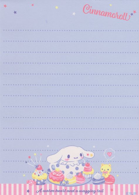 Cinnamoroll Memo Pad Printable, Cinnamoroll Notepad, Cinnamoroll Stationary, Sanrio Notepad Printable, Gboard Keyboard Theme Aesthetic, Cinnamonroll Sanrio Stationary, Paper List, Memo Pad, Cute Stationery