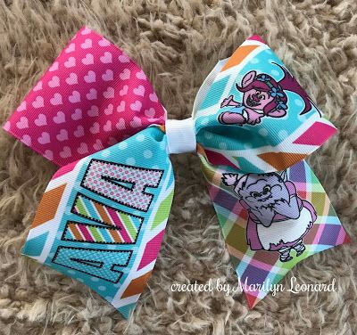 Sublimation On Ribbon, Sublimation Hair Bows, Hair Ribbons Diy, Cheer Hair Bows, Cheer Hair, Sublimation Ideas, Ribbon Ends, Hair Ribbons, Cheer Bows