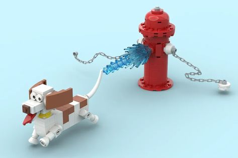 LEGO IDEAS - The Hydrant Strikes Back Fire Hydrants, Building Techniques, Lego Projects, Lego Ideas, Fire Hydrant, Conversation Piece, Lego, Thinking Of You