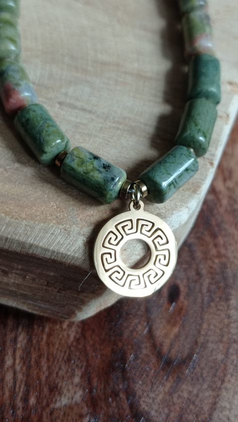 Green stone necklace indian