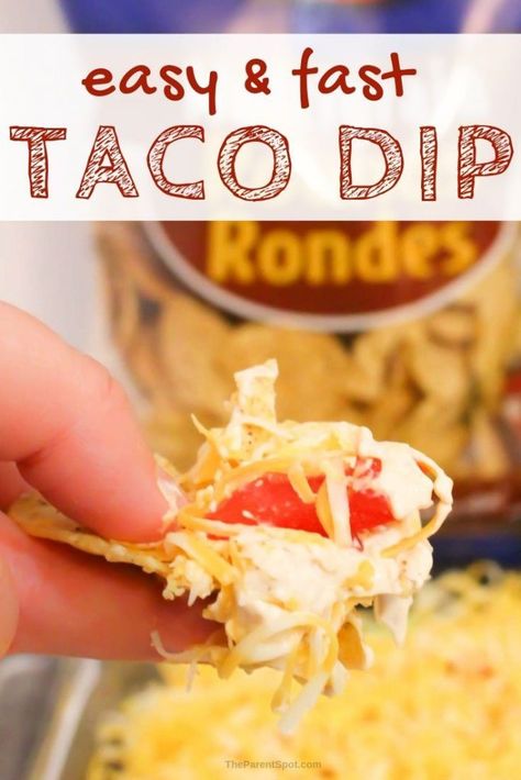 This easy cold taco dip is a classic recipe layered with cream cheese, lettuce, tomatoes, and cheese. #taco #tacodip #dips #cheese #sevenlayerdip #recipes #vegetarian Cold Taco Dip, Appetizers Cold, Taco Dip Easy, Cooking With Friends, Tomatoes And Cheese, Cheese Taco, Nacho Dip, Taco Dip Recipe, Layered Taco Dip