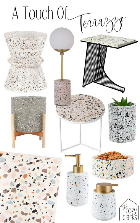 Terrazzo Products, Terrazzo Ideas, Concrete Furniture Design, Terrazo Flooring, Terrazzo Furniture, Terrazzo Decor, Diy Terrazzo, Concrete Tray, Decorating 101