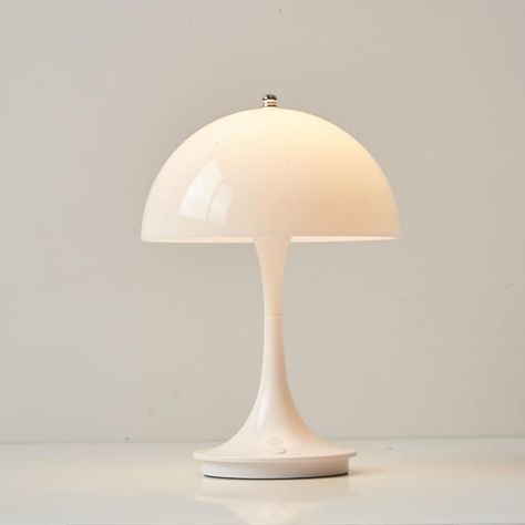 Cordless Mushroom Table Lamp,Retro Mushroom Lamp,3000mAh Battery Nightstand Lamp,3 Level Dimmable Small Table Lamp,3w Led Table Light Rechargeable,Retro Bedside Lamp for Bedroom,Living Room(White) - Amazon.com Bedroom Lamps Nightstand, Retro Mushroom, Mushroom Table Lamp, Retro Table Lamps, Mushroom Lights, Mushroom Table, Lamp Retro, Room White, Nightstand Lamp