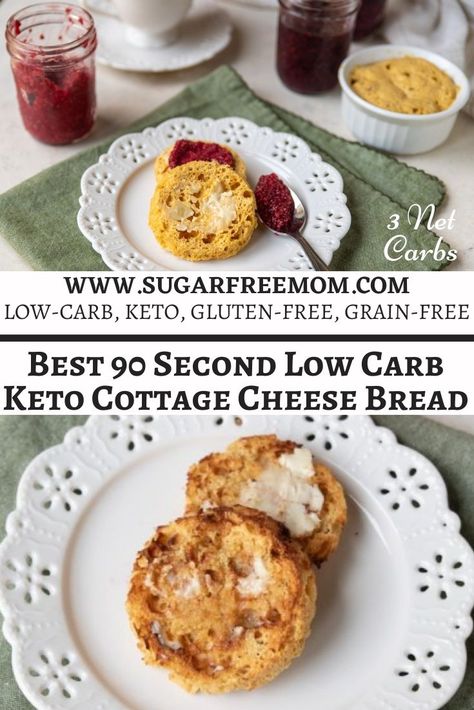 Best 90 Second Low Carb Keto Cottage Cheese Bread, Sugar Free Mom Cottage Cheese Bread, Cottage Cheese Buns Recipe, Keto Cottage Cheese Recipes Breakfast, Keto Cottage Cheese Biscuits, Protein Bread Recipe Low Carb, Low Carb Cottage Cheese Bread, Cottage Cheese Keto Bread, Cottage Cheese Biscuits Recipe