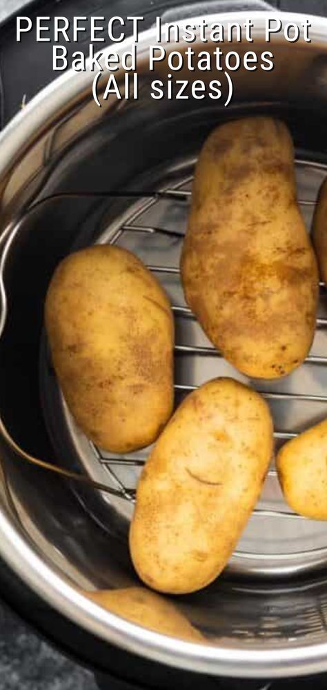 Pressure Cooker Baked Potatoes, Instant Pot Baked Potatoes, Baked Potato Toppings, Cooking Baked Potatoes, Baked Potato Bar, Making Baked Potatoes, Potato Toppings, Baked Potato Recipes, How To Cook Mushrooms