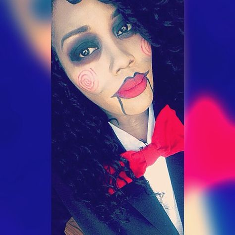 2016 Halloween makeup inspired look "Billy the Jigsaw puppet", from Saw the movie. IG:@neka_shellz #halloweenmakeup #makeuplook #BillyThePuppet #SawTheMovie Jigsaw Puppet, Saw The Movie, Billy The Puppet, Makeup Inspired, Halloween 2016, Beautiful Makeup, Makeup Addict, Halloween Makeup, Makeup Yourself