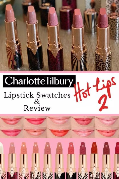 Charlotte Tilbury Hot Lips 2 – Her NEW Lipstick Collection Has Arrived! Charlotte Tilbury Hot Lips 2 Lipstick Swatches and Review | Glowing Jen - In Love with Olivia Charlotte Tilbury Lipstick Colors, In Love With Olivia Lipstick, Charlotte Tilbury Liv It Up Lipstick, Charlotte Tilbury Glowing Jen, Charlotte Tilbury In Love With Olivia, Charlotte Tilbury Dancefloor Princess, Charlotte Tilbury Lipstick Swatches, Charlotte Tilbury Kissing Lipstick, Charlotte Tilbury Lipstick Swatch