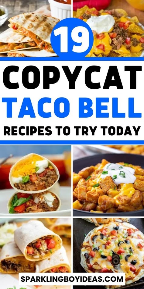 Taco bell copycat recipes are the easiest and most delicious way to prepare delicious food at home.  Before you order your next Cheesy Gordita Crunch, you should know that you can make homemade restaurant copycat recipes at home. I'm going to show you how to make taco bell copycat recipes so you can enjoy restaurant recipes at home without paying full price! Taco Bell Copycat Recipes, Taco Bell Recipe, Taco Bell Copycat, Copycat Taco Bell, Restaurant Recipes Famous, Taco Bell Recipes, Olive Garden Recipes, Copykat Recipes, Restaurant Dishes