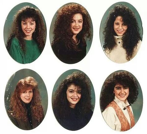 Remember when high school yearbooks looked like this?      ~D~ 80s Yearbook, 80s Hair Styles, 80s Big Hair, 1980s Hair, Yearbook Pictures, Totally 80s, 80s Hair, Yearbook Photos, 1980s Fashion