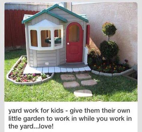 Backyard Playground, Backyard Play, Have Inspiration, Backyard For Kids, Yard Work, Red Door, Backyard Fun, Little Garden, House Garden