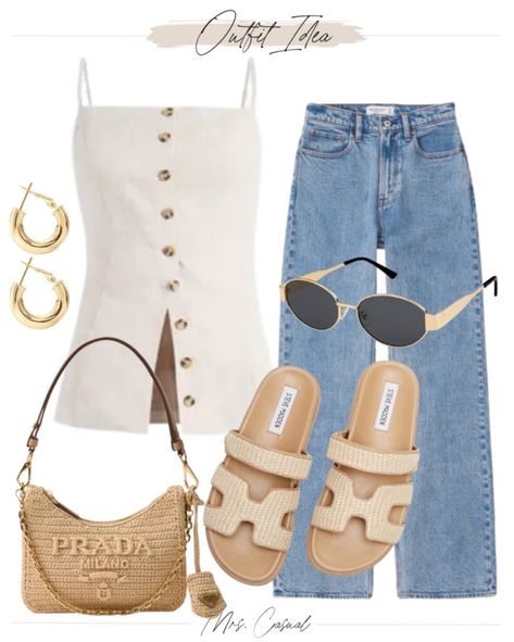 Outfits Ideas For Summer, Elevated Casual Outfit Summer, Outfit Ideas Summer, Night Out Outfit Summer, Miami Outfits, Trendy Fashion Outfits, Casual Chic Outfit, Summer Fashion Outfits, Casual Summer Outfits