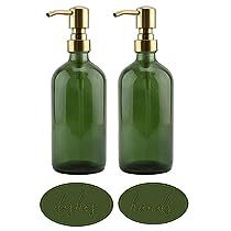 Glass Soap Dispenser, Green Soap, Diy Essentials, Elegant Pumps, Massage Oils, Green Glass Bottles, Wash Face, Cursive Script, Soap Dispensers