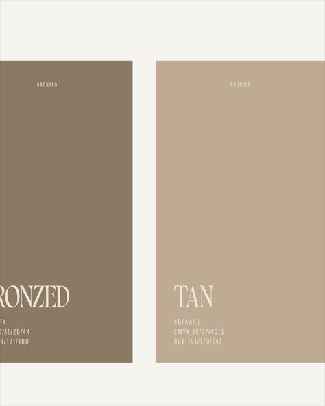 The palette for Bronzed is STUN👏🏼NING👏🏼

Keeping it neutral, rich and luxurious, we’ve created a palette that creates a recognizable combo throughout the Bronzed brand identity.Bronzed is a woman-owned business enhancing the beauty and confidence in their clients by using state-of-the-art practices and superior-quality products with their sunless tanning services.

#spraytans #Womanownedbusiness #luxuryspraytanning #ashevillenc #tanningsalon #luxurysalon Tanning Salon Branding, Spray Tan Graphic, Nuetral Pallete Branding, Bridal Spray Tan Packages, Spray Tan Business Cards, Color Branding, Tanning Salon, Sunless Tanning, Brand Color Palette