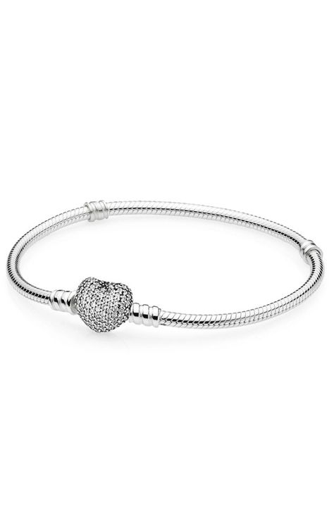 Pulsera Pandora plata mujer 590727CZ-17 Pandora Jewelry Box, Pandora Pave, Time Jewelry, Pandora Jewelry Charms, Signature Bracelet, Wearing Jewelry, Clasp Bracelet, Pandora Bracelet Charms, Introverted