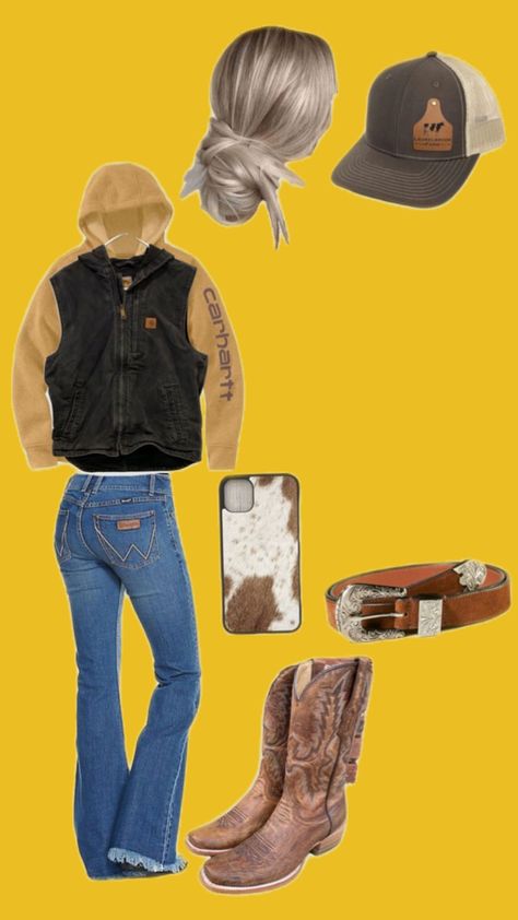 Western School Outfits, Western Concert Outfit, Western Closet, Country Outfit Ideas, Cute Fits For School, Cute Town, Cute Western Outfits, Western Nails, Cute Cowgirl Outfits