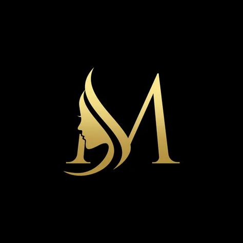 Letter h beauty women face logo design Royalty Free Vector Beauty Makeup Logo, Letter M Design Art, M Y Logo Design, Makeup Logo Design Make Up, Am Logo Design Letter, M&m Logo, Hair Beauty Logo Design, M Name Logo, M Design Letter