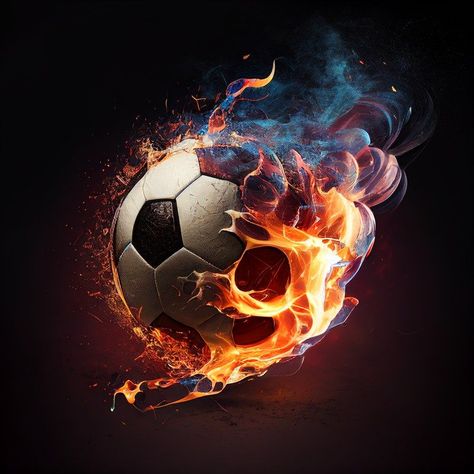 Free Football on Fire Soccer Images, Football Background, M Wallpaper, Soccer Theme, Swag Quotes, Doctor Strange Marvel, Fire Image, Sport Banner, Free Football