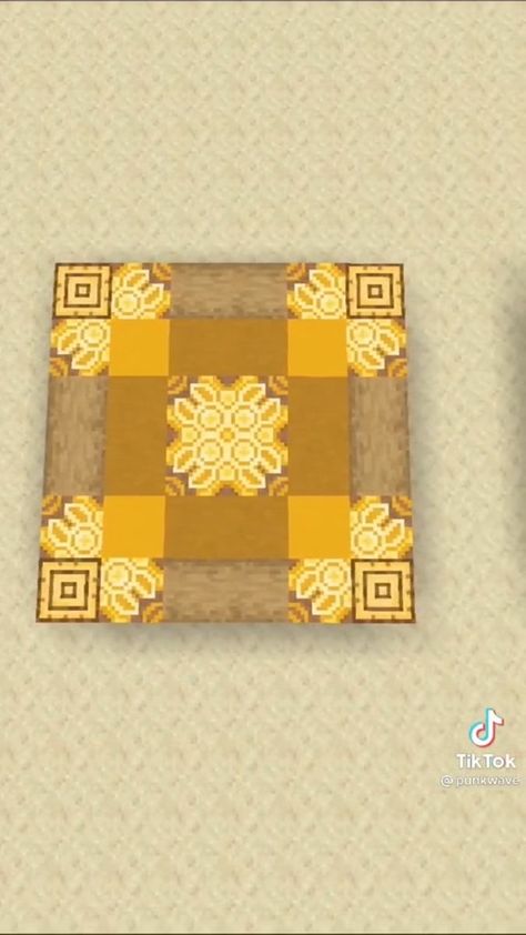 Minecraft Block Palette Yellow, Minecraft Wood Pallets, Minecraft Floors Ideas, Minecraft Desert Block Palette, Minecraft House Pallets, Carpet Design Minecraft, Glazed Terracotta Minecraft Floor, Minecraft Stone Floor Pattern, Minecraft Block Palette Aesthetic