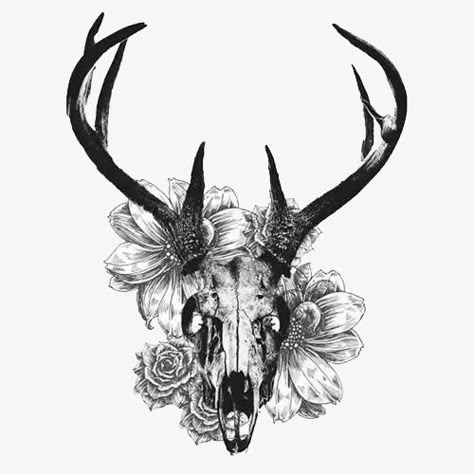 Antler Tattoos, Deer Skull Tattoos, Deer Tattoo Designs, Native American Tattoo Designs, Ram Tattoo, Bull Tattoos, Taurus Tattoos, Deer Tattoo, Animal Skull