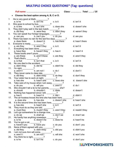 Ielts Worksheets, Tag Questions Worksheets, Question Tags Worksheet, Winter Sports Preschool, Emoji Chart, Esl Advanced, English As Second Language, Question Tag, Comparatives And Superlatives